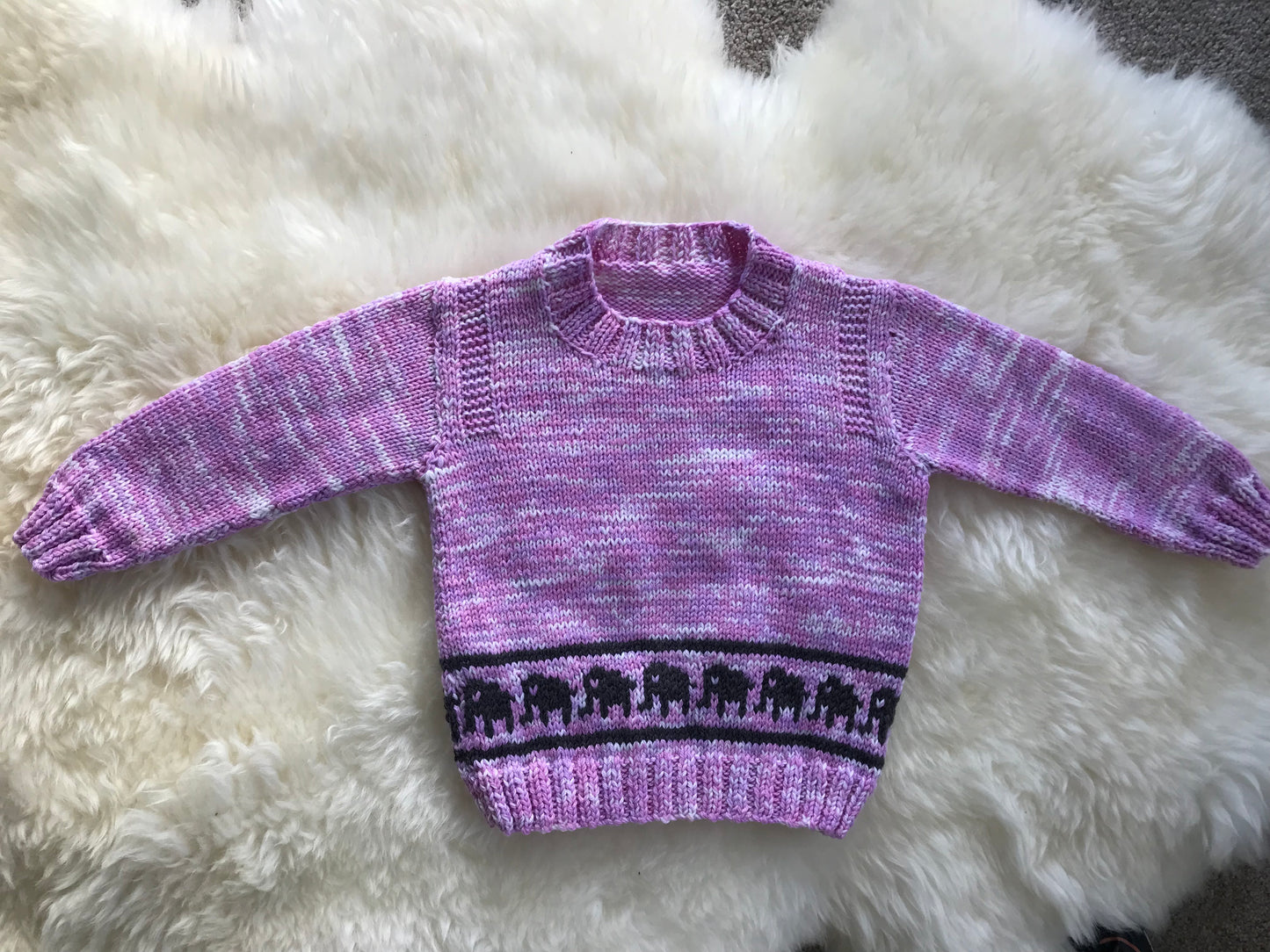 Pink Elephant Sweater