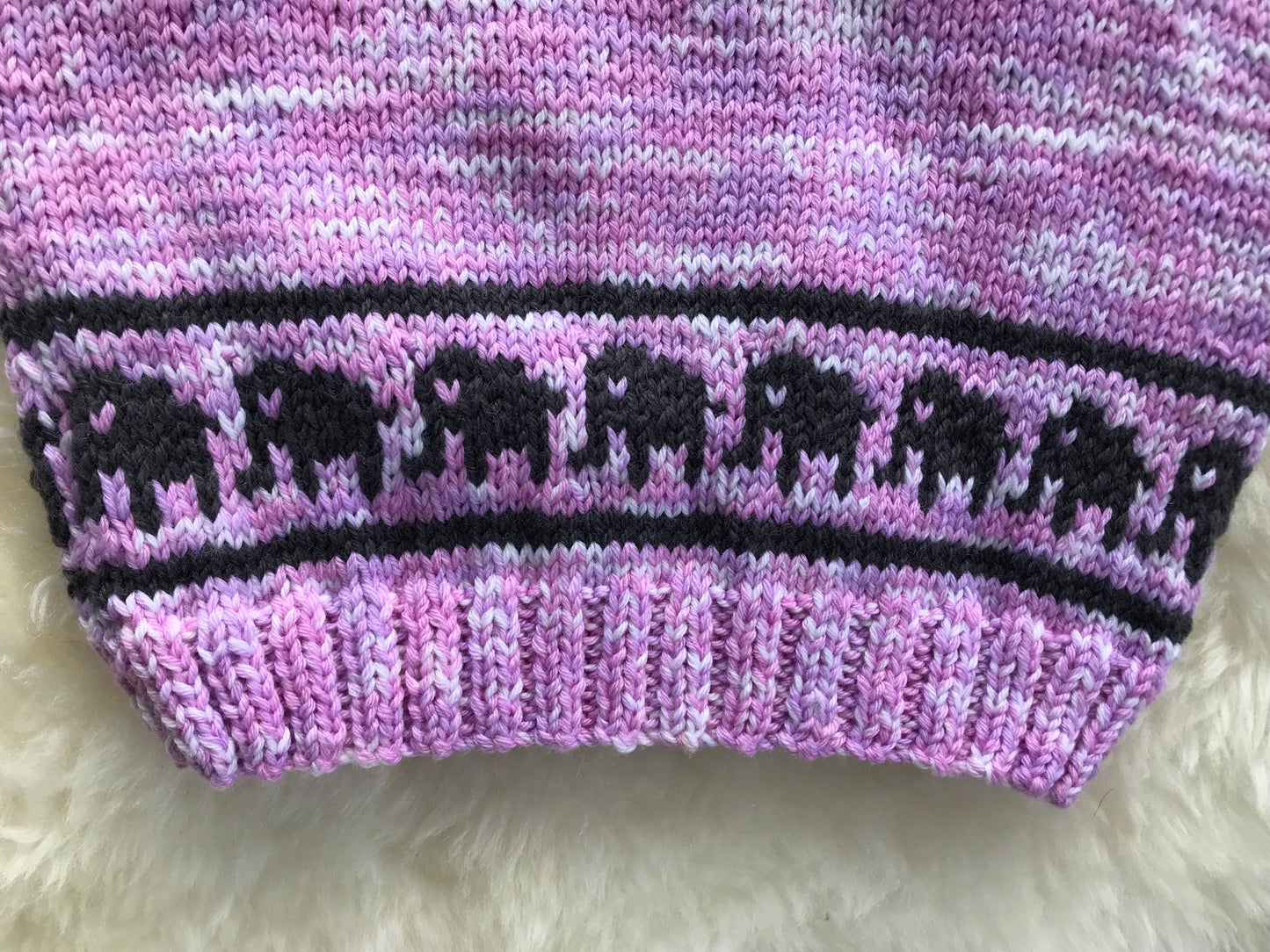 Pink Elephant Sweater