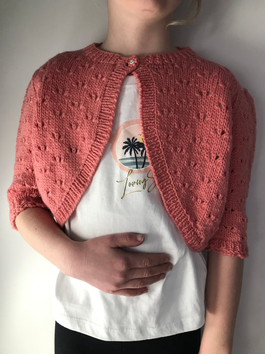 Pretty Coral Shrug