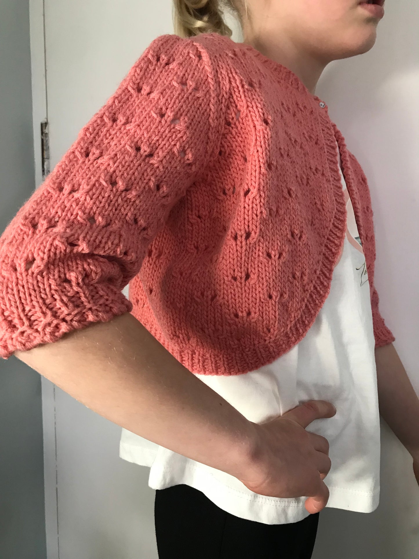 Pretty Coral Shrug