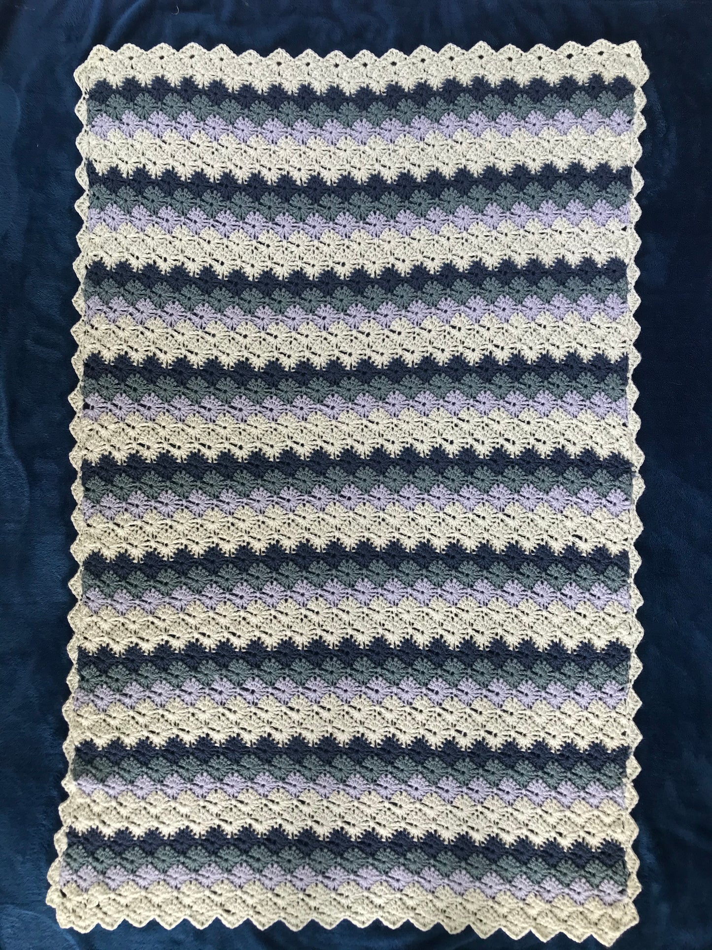 Harlequin Striped Baby Blanket