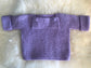 Garter Stitch  Sweater - lavender