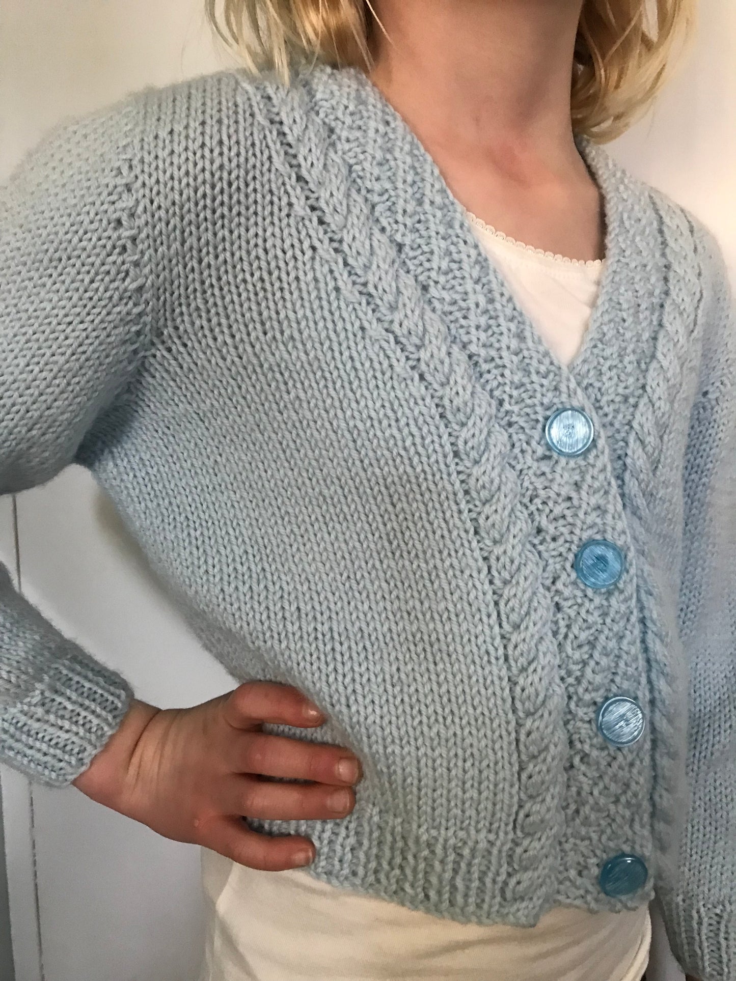 Cable Panel Cardigan