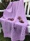 Lavender Eyelet Baby Blanket