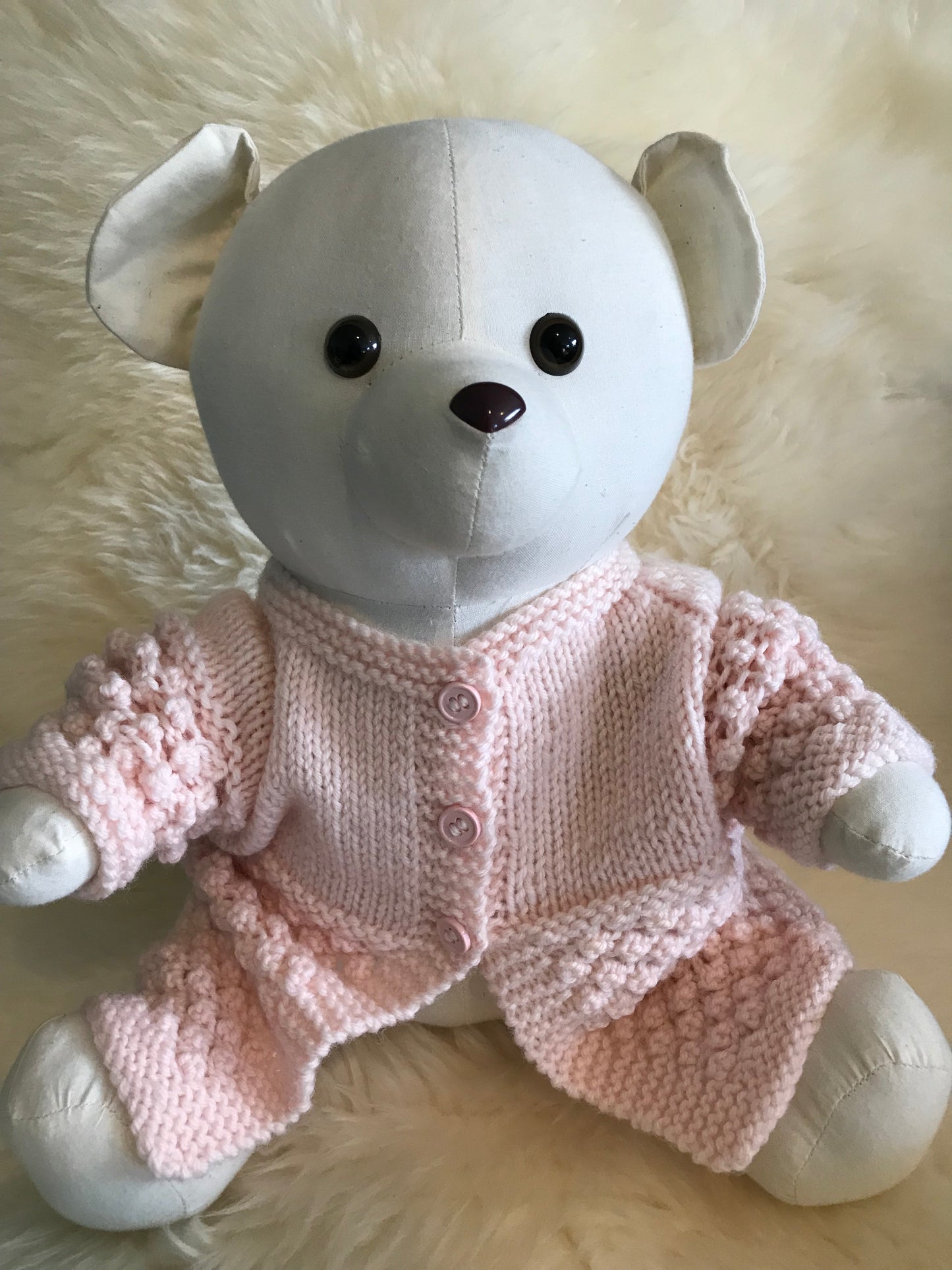 Newborn Cardigan in pale pink