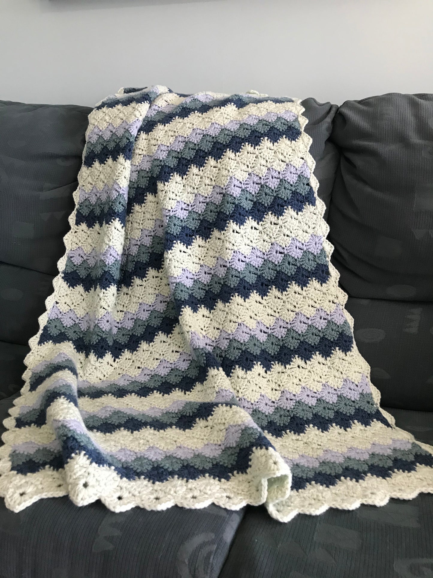 Harlequin Striped Baby Blanket