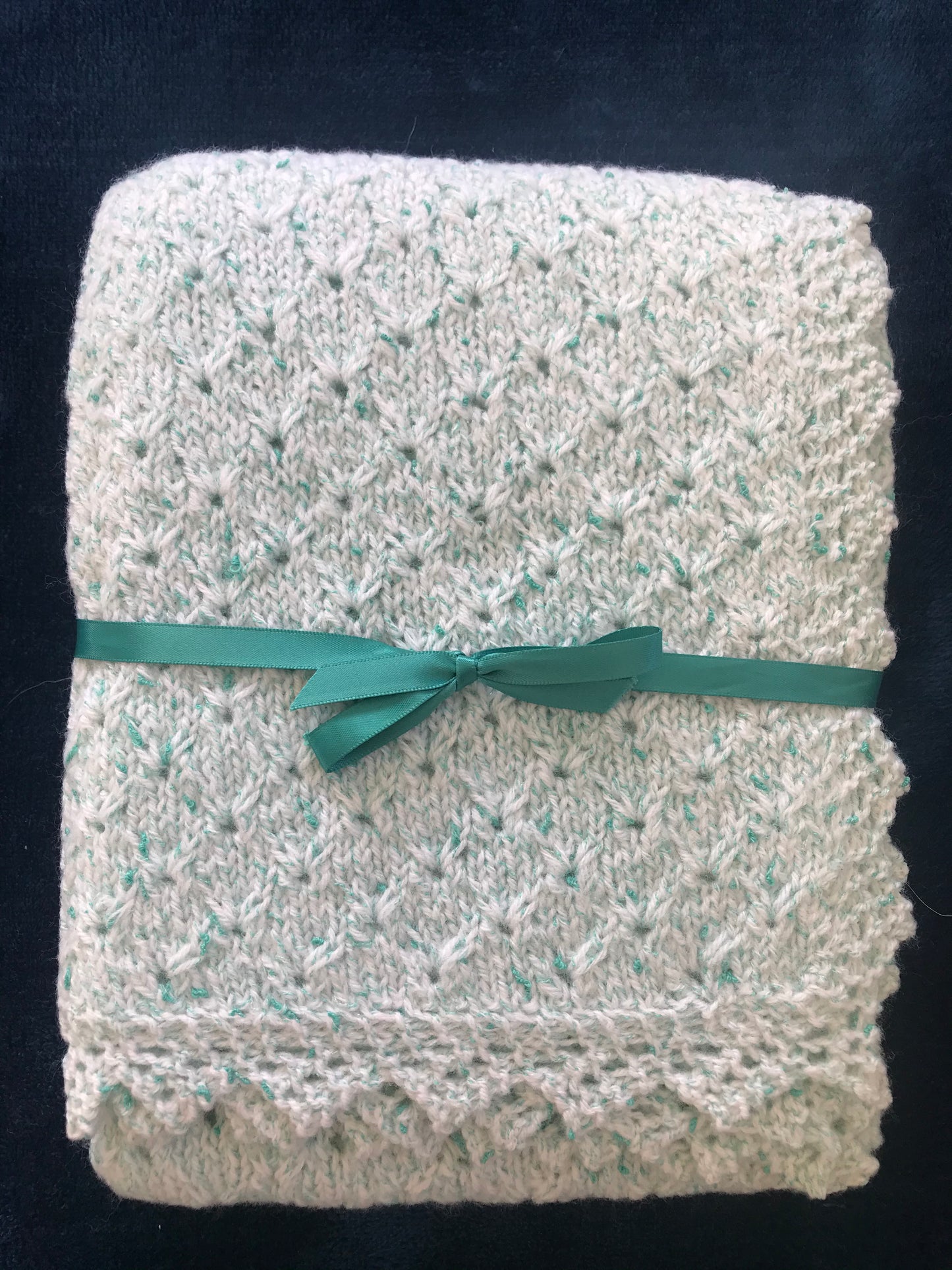 Broderie Anglaise Baby Shawl