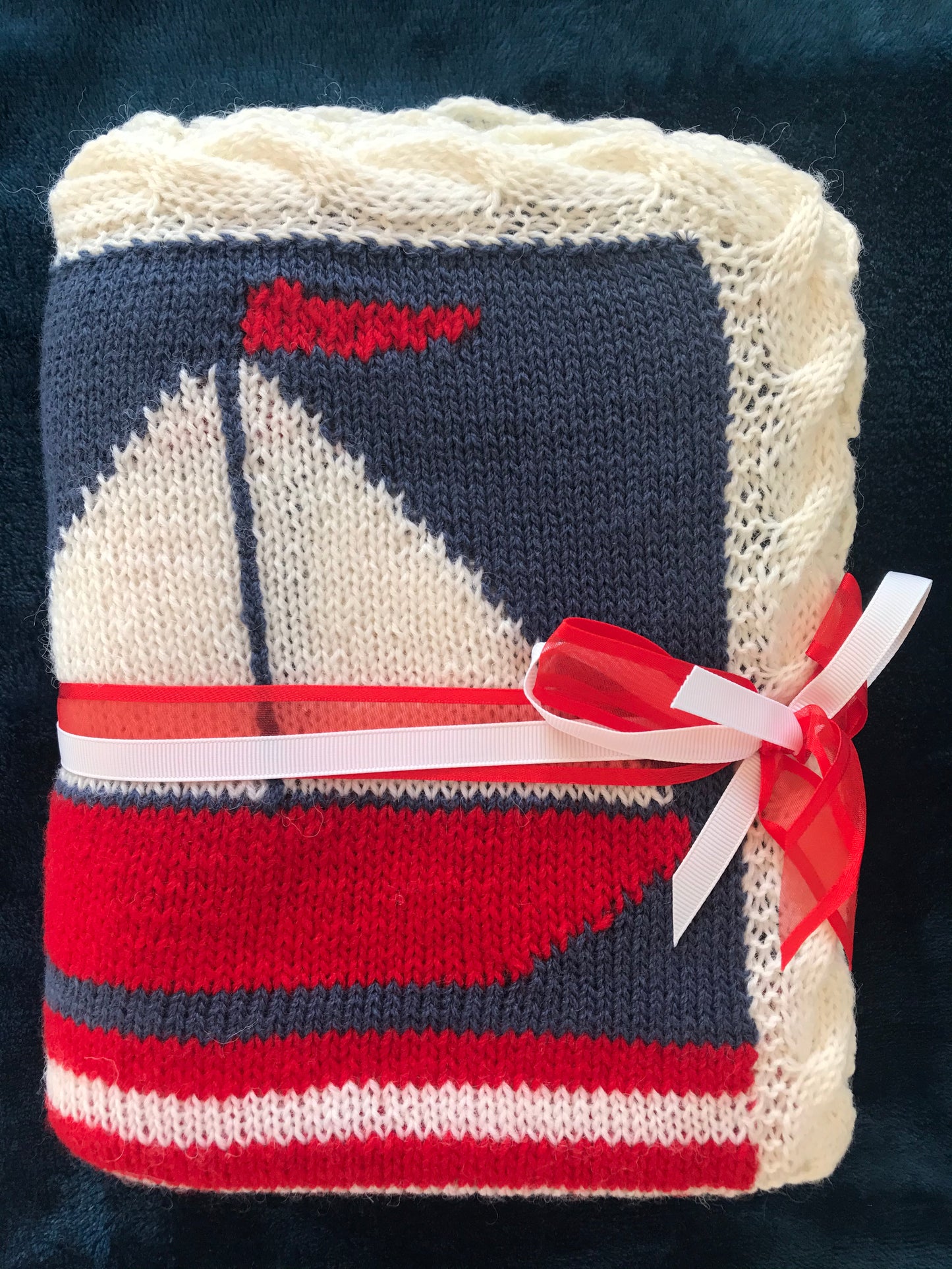 Sail Boat Baby Blanket