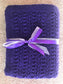 Purple Eyelet Baby Blanket