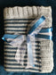 Pewter Striped Baby Blanket