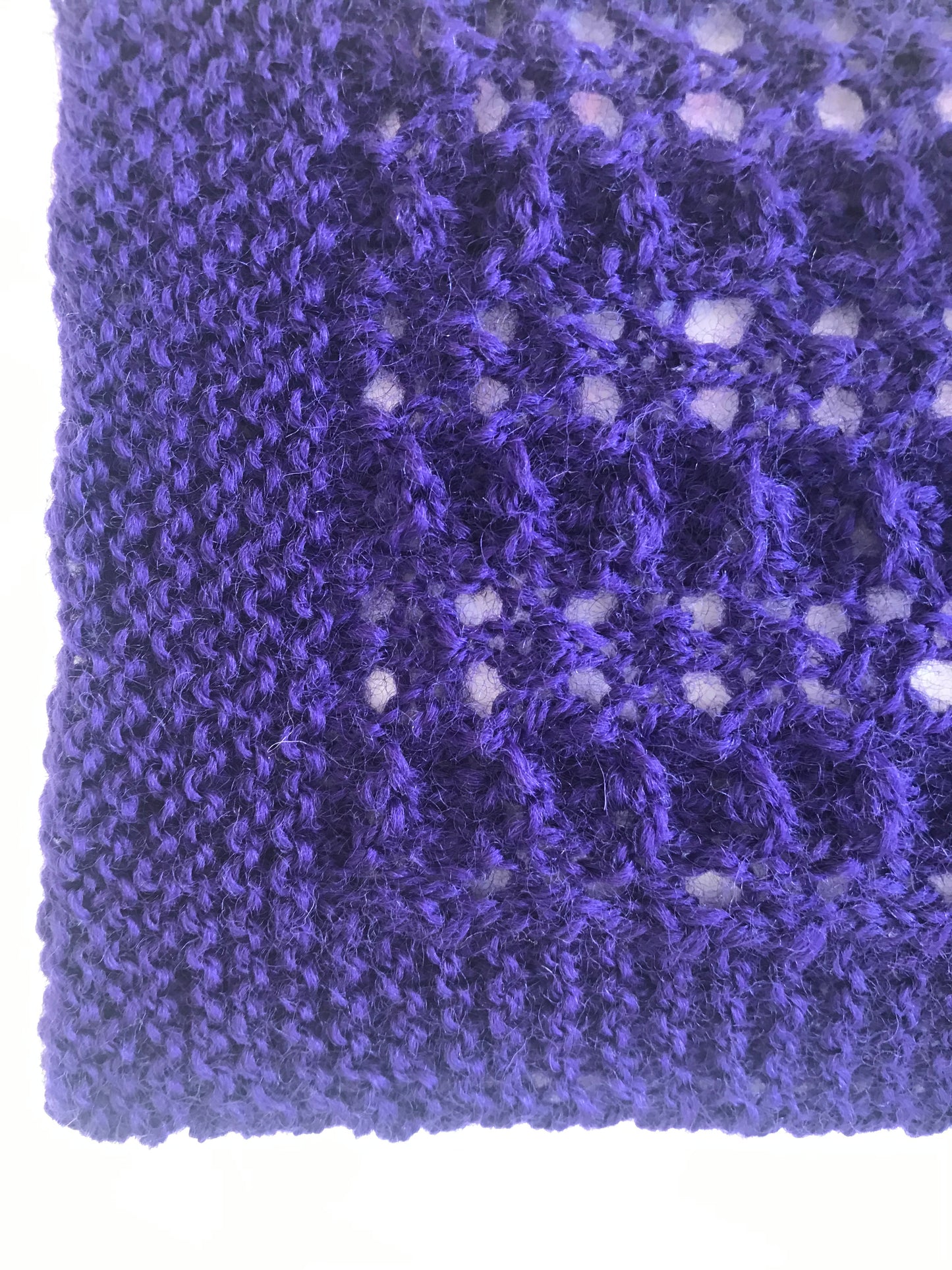 Purple Eyelet Baby Blanket