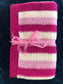 Pink Stripe Baby Blanket