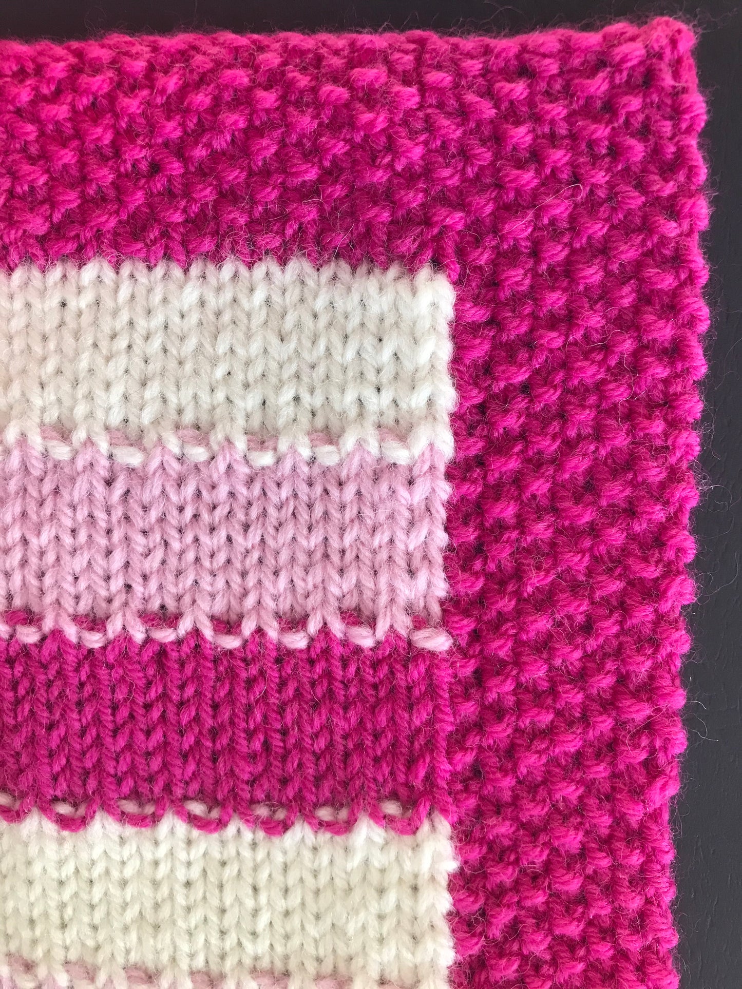 Pink Stripe Baby Blanket