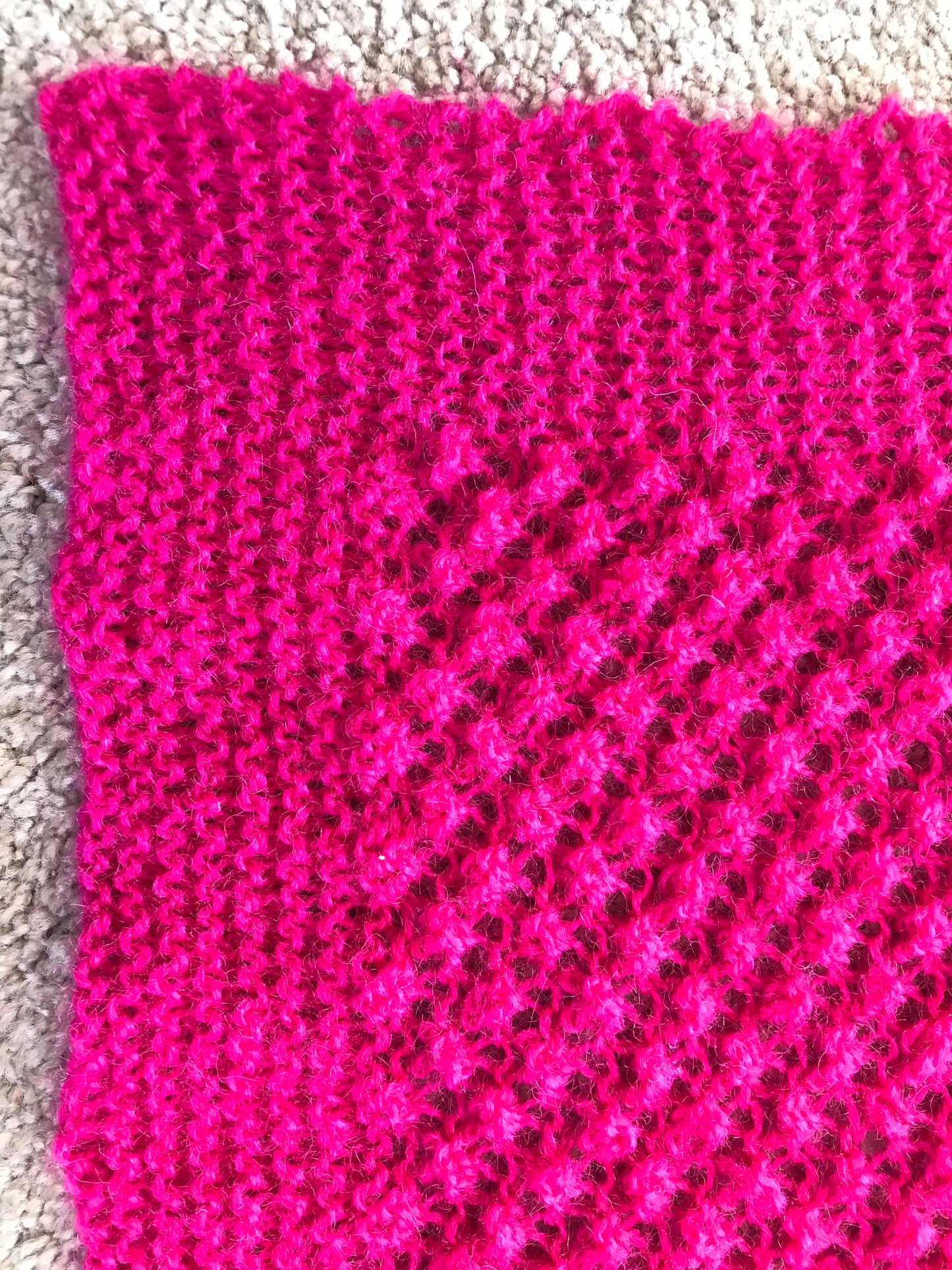 Magenta Popcorn Baby Blanket