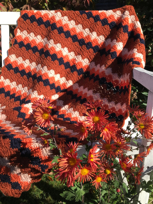 Harlequin Autumn Blanket